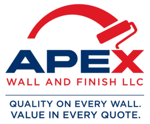 Apex Wall And Finish Tagline Logo
